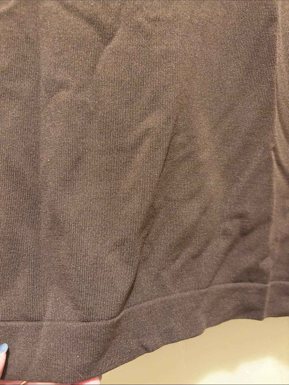 Vintage Women’s Long-Sleeve Crewneck Shirt - Brown - Picture 2 of 4